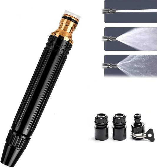 High Pressure Hose Nozzle | Adjustable 8X Booster Water Spray Gun