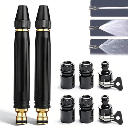 High Pressure Hose Nozzle | Adjustable 8X Booster Water Spray Gun